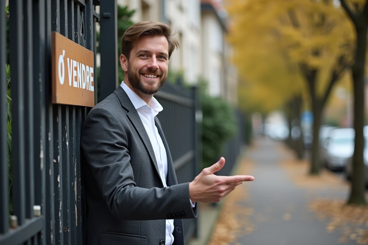 Agent immobilier devant un bien à vendre dans le quartier Côte Est du Havre, secteur abordable offrant un excellent rapport qualité-prix